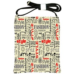 Backdrop Style With Texture And Typography Fashion Style Shoulder Sling Bags by BangZart