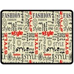 Backdrop Style With Texture And Typography Fashion Style Fleece Blanket (Large)  80 x60  Blanket Front