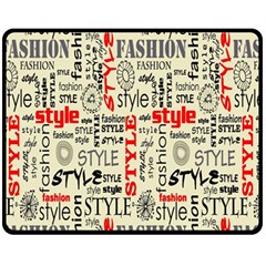 Backdrop Style With Texture And Typography Fashion Style Fleece Blanket (medium)  by BangZart