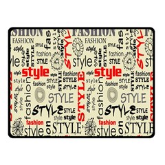 Backdrop Style With Texture And Typography Fashion Style Fleece Blanket (small) by BangZart