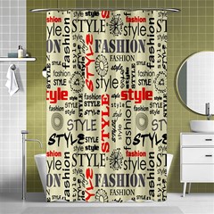 Backdrop Style With Texture And Typography Fashion Style Shower Curtain 48  X 72  (small)  by BangZart