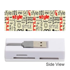 Backdrop Style With Texture And Typography Fashion Style Memory Card Reader (stick)  by BangZart