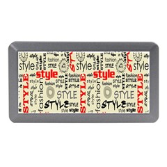 Backdrop Style With Texture And Typography Fashion Style Memory Card Reader (mini) by BangZart