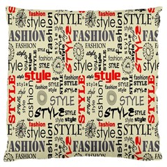 Backdrop Style With Texture And Typography Fashion Style Standard Flano Cushion Case (one Side) by BangZart