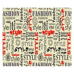 Backdrop Style With Texture And Typography Fashion Style Double Sided Flano Blanket (small)  by BangZart