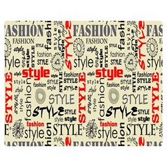 Backdrop Style With Texture And Typography Fashion Style Double Sided Flano Blanket (medium)  by BangZart