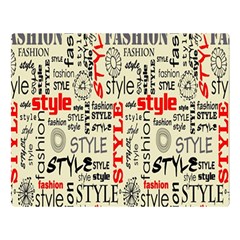 Backdrop Style With Texture And Typography Fashion Style Double Sided Flano Blanket (large)  by BangZart