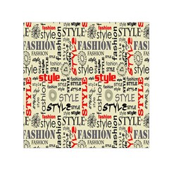 Backdrop Style With Texture And Typography Fashion Style Small Satin Scarf (square) by BangZart