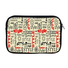 Backdrop Style With Texture And Typography Fashion Style Apple Macbook Pro 17  Zipper Case by BangZart