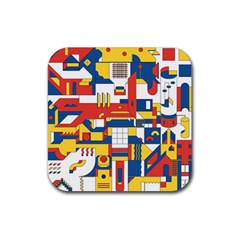 Hide And Seek Rubber Coaster (square)  by BangZart