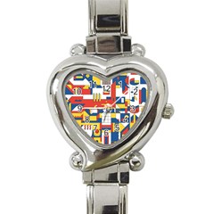 Hide And Seek Heart Italian Charm Watch