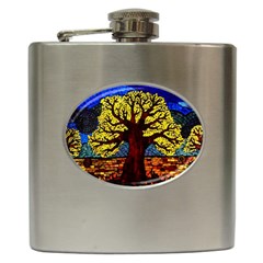 Tree Of Life Hip Flask (6 Oz) by BangZart