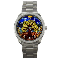 Tree Of Life Sport Metal Watch by BangZart