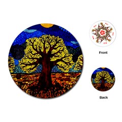 Tree Of Life Playing Cards (round) 