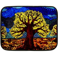 Tree Of Life Fleece Blanket (mini) by BangZart