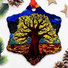 Tree Of Life Snowflake Ornament (two Sides) by BangZart