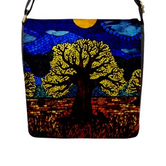 Tree Of Life Flap Messenger Bag (l) 