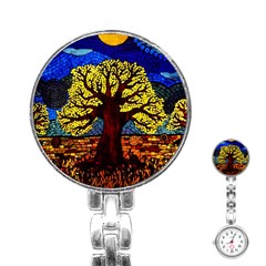 Tree Of Life Stainless Steel Nurses Watch