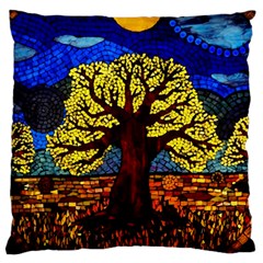 Tree Of Life Large Flano Cushion Case (one Side) by BangZart