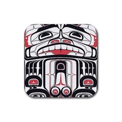 Ethnic Traditional Art Rubber Coaster (square)  by BangZart