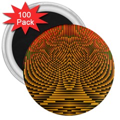 Fractal Pattern 3  Magnets (100 Pack) by BangZart