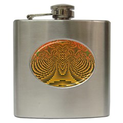 Fractal Pattern Hip Flask (6 Oz) by BangZart