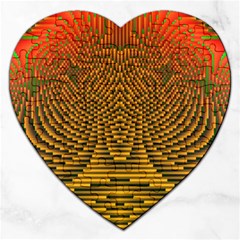 Fractal Pattern Jigsaw Puzzle (heart) by BangZart