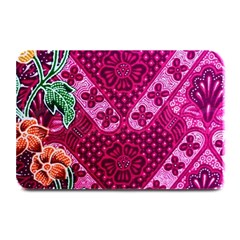 Pink Batik Cloth Fabric Plate Mats by BangZart