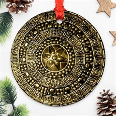 Gold Roman Shield Costume Ornament (round) by BangZart