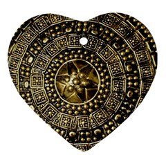 Gold Roman Shield Costume Ornament (heart) by BangZart