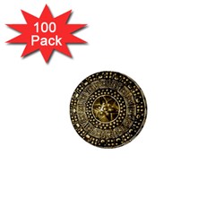 Gold Roman Shield Costume 1  Mini Buttons (100 Pack)  by BangZart