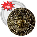 Gold Roman Shield Costume 3  Buttons (100 pack)  Front