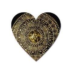 Gold Roman Shield Costume Heart Magnet by BangZart