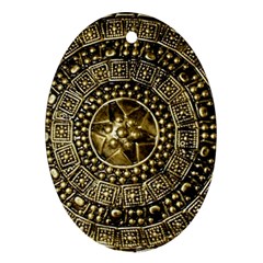 Gold Roman Shield Costume Oval Ornament (two Sides) by BangZart