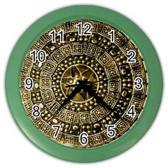 Gold Roman Shield Costume Color Wall Clocks by BangZart