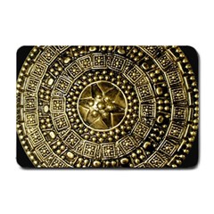 Gold Roman Shield Costume Small Doormat  by BangZart