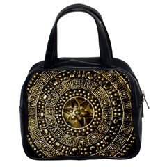 Gold Roman Shield Costume Classic Handbags (2 Sides) by BangZart