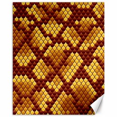 Snake Skin Pattern Vector Canvas 11  X 14  