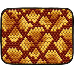 Snake Skin Pattern Vector Double Sided Fleece Blanket (mini) 