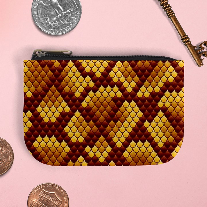 Snake Skin Pattern Vector Mini Coin Purses