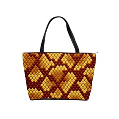 Snake Skin Pattern Vector Shoulder Handbags by BangZart