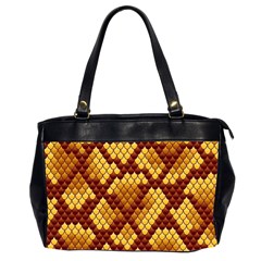 Snake Skin Pattern Vector Office Handbags (2 Sides) 