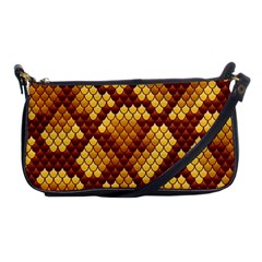 Snake Skin Pattern Vector Shoulder Clutch Bags