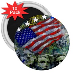 Usa United States Of America Images Independence Day 3  Magnets (10 Pack)  by BangZart