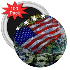 Usa United States Of America Images Independence Day 3  Magnets (100 Pack)