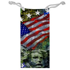 Usa United States Of America Images Independence Day Jewelry Bag by BangZart