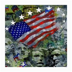 Usa United States Of America Images Independence Day Medium Glasses Cloth (2-side) by BangZart