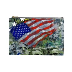 Usa United States Of America Images Independence Day Cosmetic Bag (large)  by BangZart