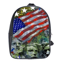 Usa United States Of America Images Independence Day School Bags (xl)  by BangZart