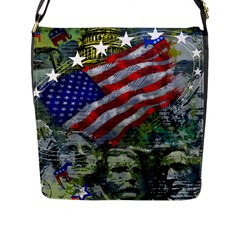 Usa United States Of America Images Independence Day Flap Messenger Bag (l)  by BangZart